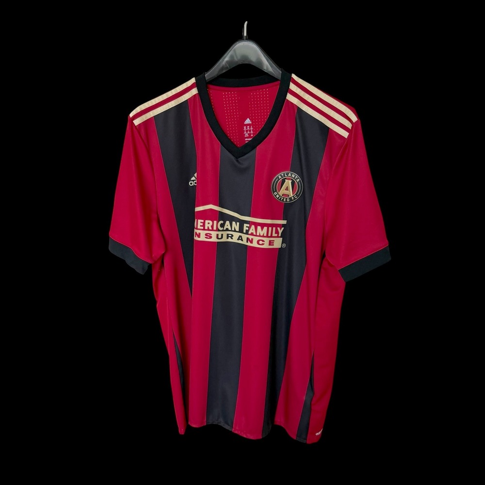 Adidas Atlanta United FC 2017 Inaugural Season Home‎ Jersey Mens 2XL Red Black